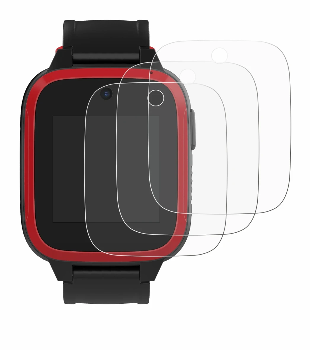 Image de l'appareil Xplora Let's Go avec une grande variété de protections d'écran.