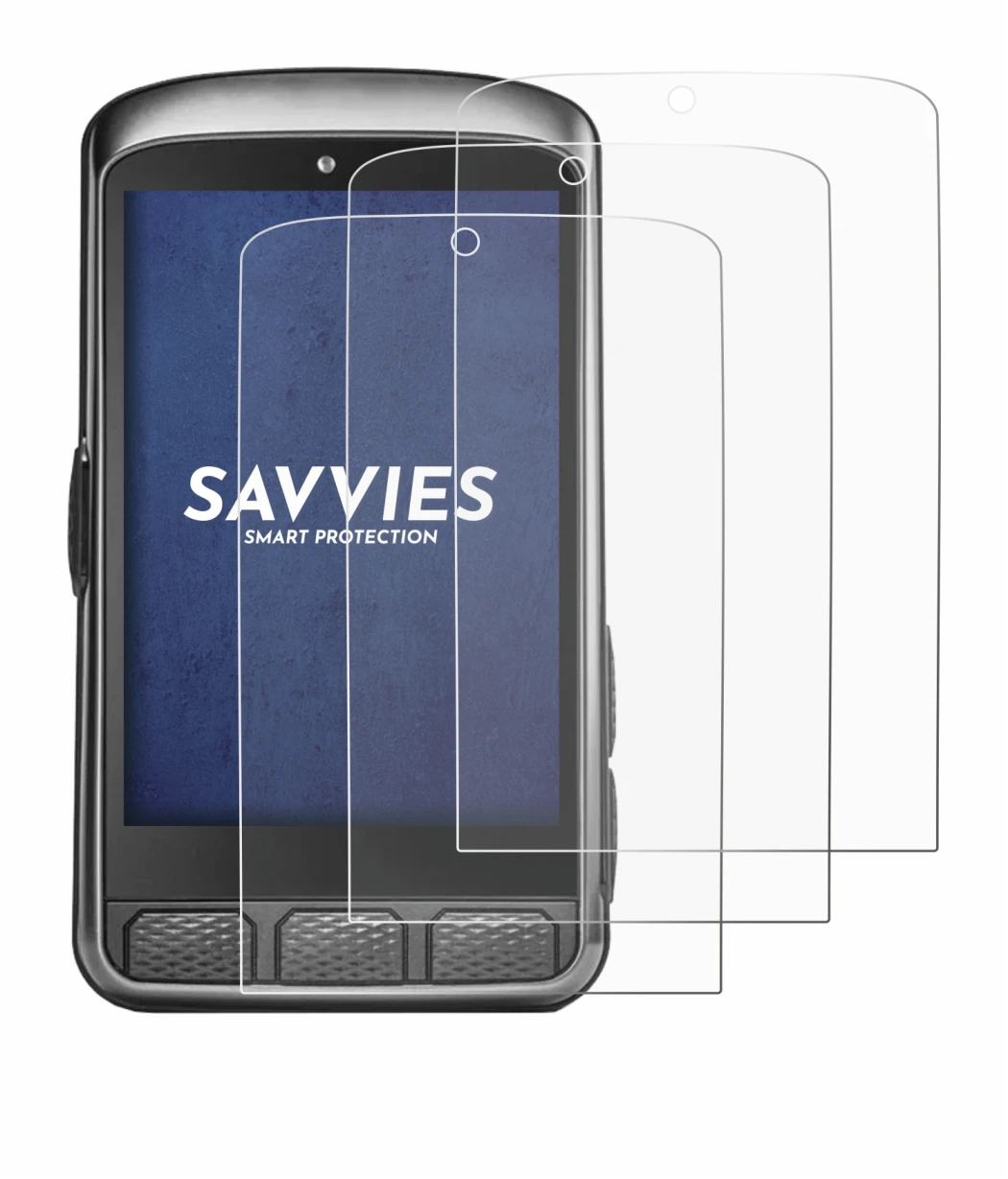 Image de l'appareil Wahoo Elemnt ACE avec une grande variété de protections d'écran.