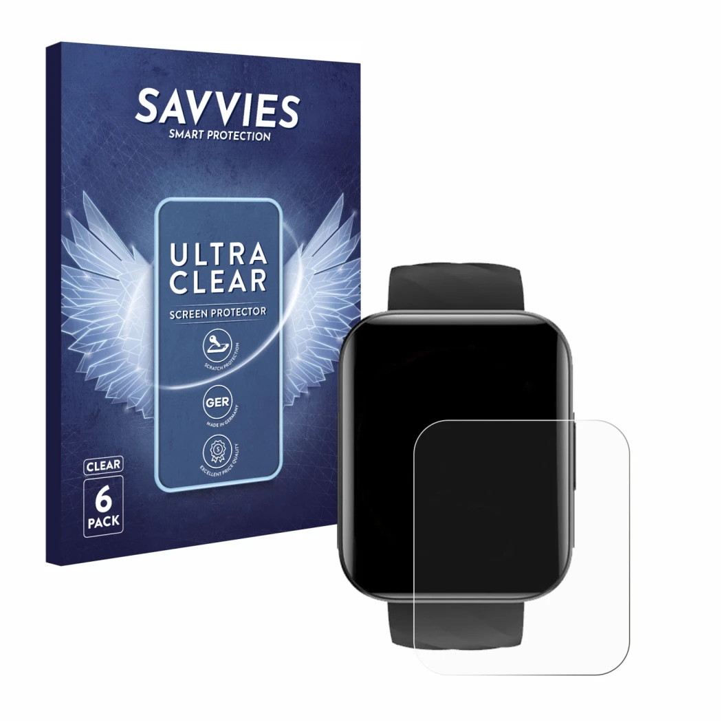 Face avant d’un emballage produit avec le logo de la marque Savvies. À côté, l’appareil Dakofied D1 est représenté avec la pro