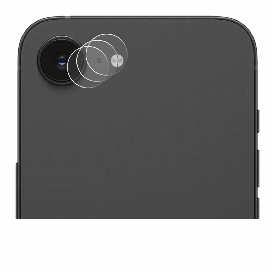 Image de l'appareil Apple iPhone 16e (Caméra UNIQUEMENT) avec une grande variété de protections d'écran.