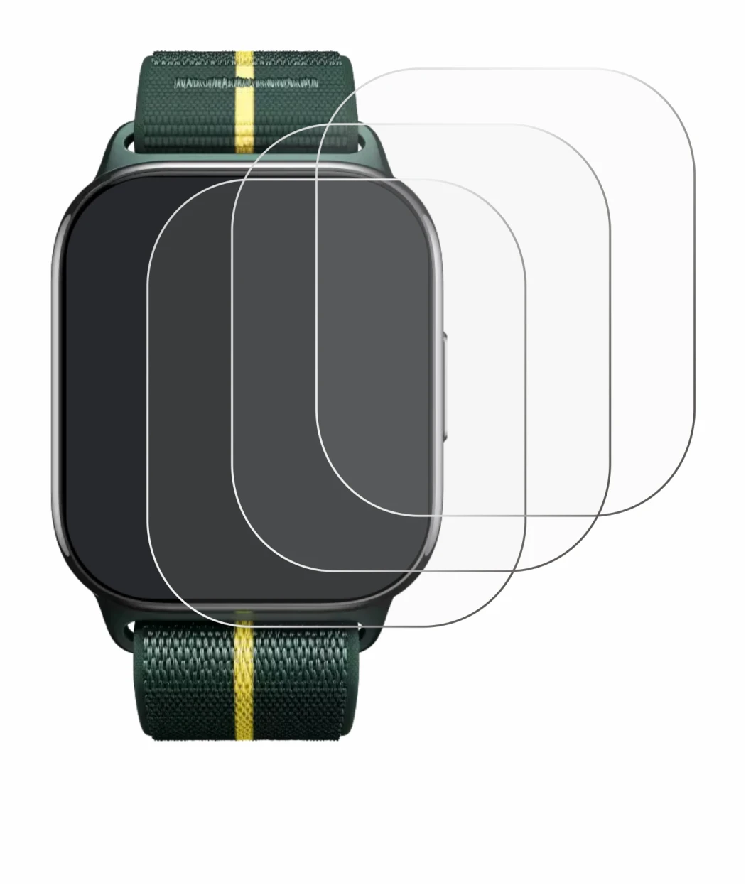 Image de l'appareil Motorola Moto watch fit avec une grande variété de protections d'écran.