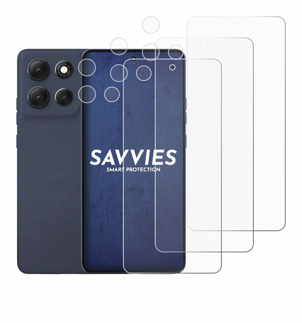 Image de l'appareil Motorola Moto G86 (Avant+Caméra) avec une grande variété de protections d'écran.