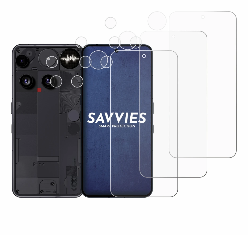 Image de l'appareil Nothing Phone (3) (Avant+Caméra) avec une grande variété de protections d'écran.