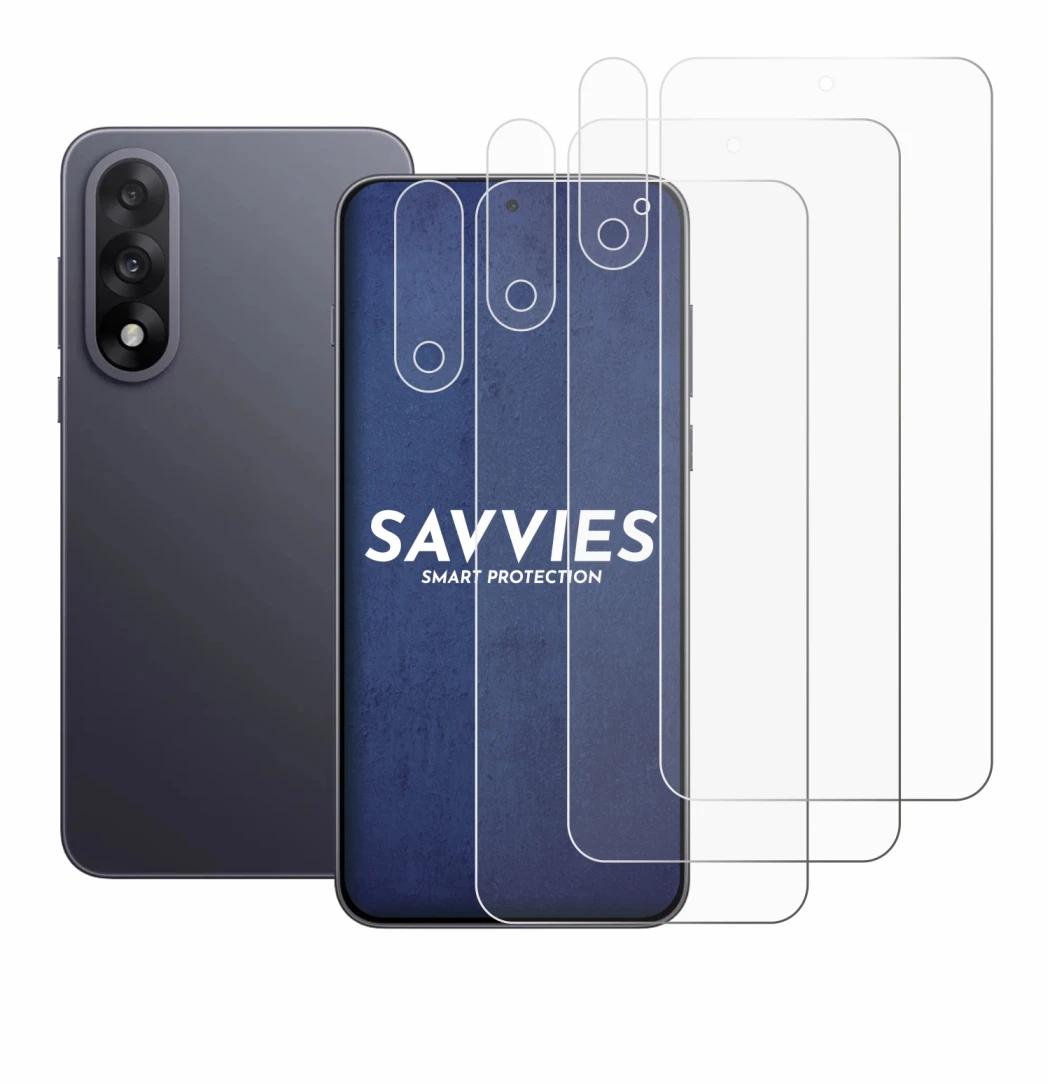 Image de l'appareil OnePlus Nord 5 (Avant+Caméra) avec une grande variété de protections d'écran.