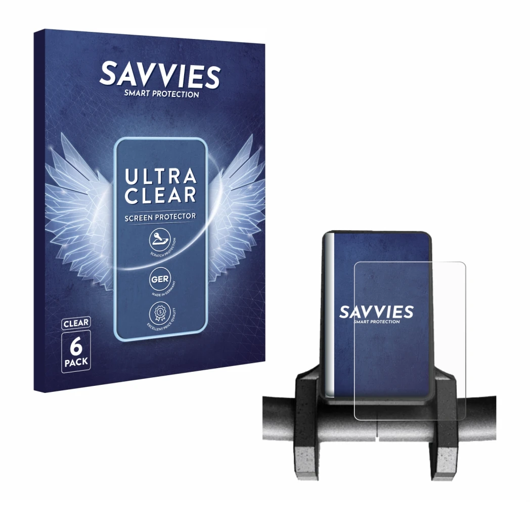 Face avant d’un emballage produit avec le logo de la marque Savvies. À côté, l’appareil Joyor S10-S V2 est représenté avec la 