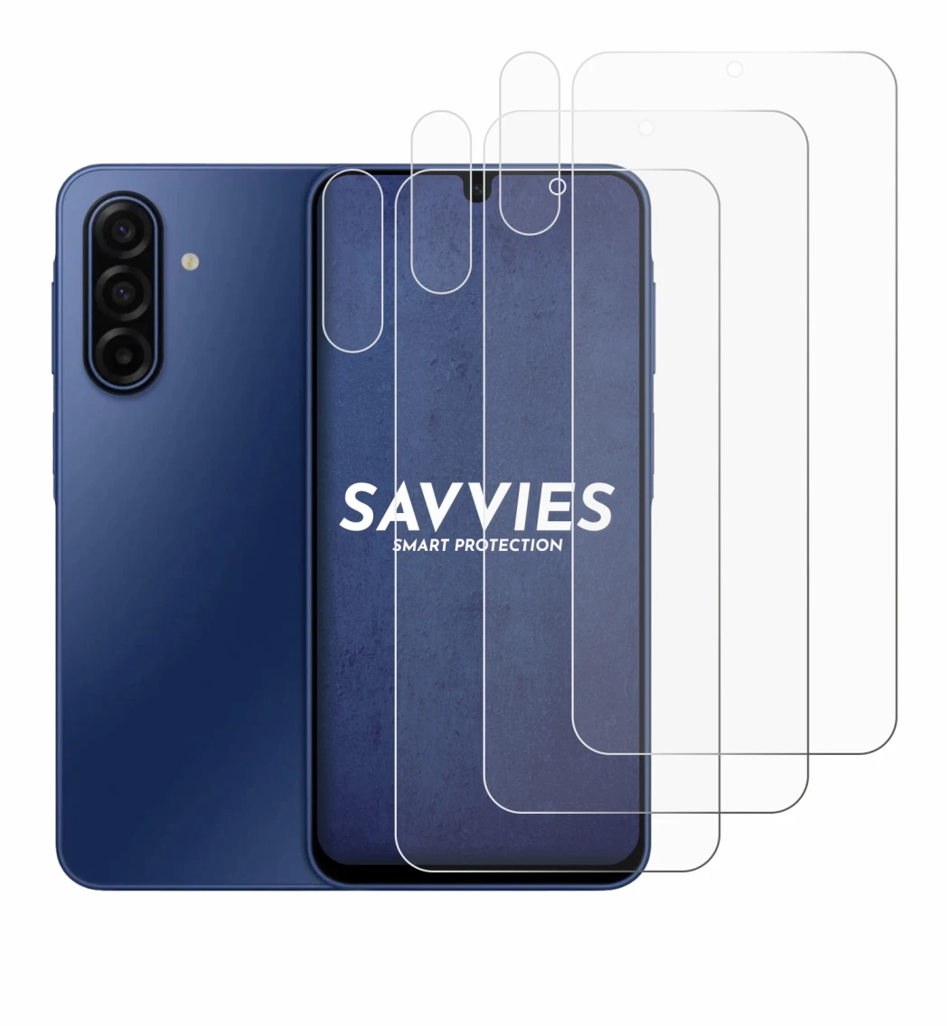 Image de l'appareil Samsung Galaxy A17 5G (Avant+Caméra) avec une grande variété de protections d'écran.