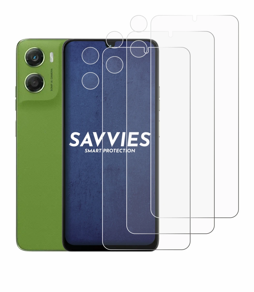 Image de l'appareil Motorola Moto G06 (Avant+Caméra) avec une grande variété de protections d'écran.