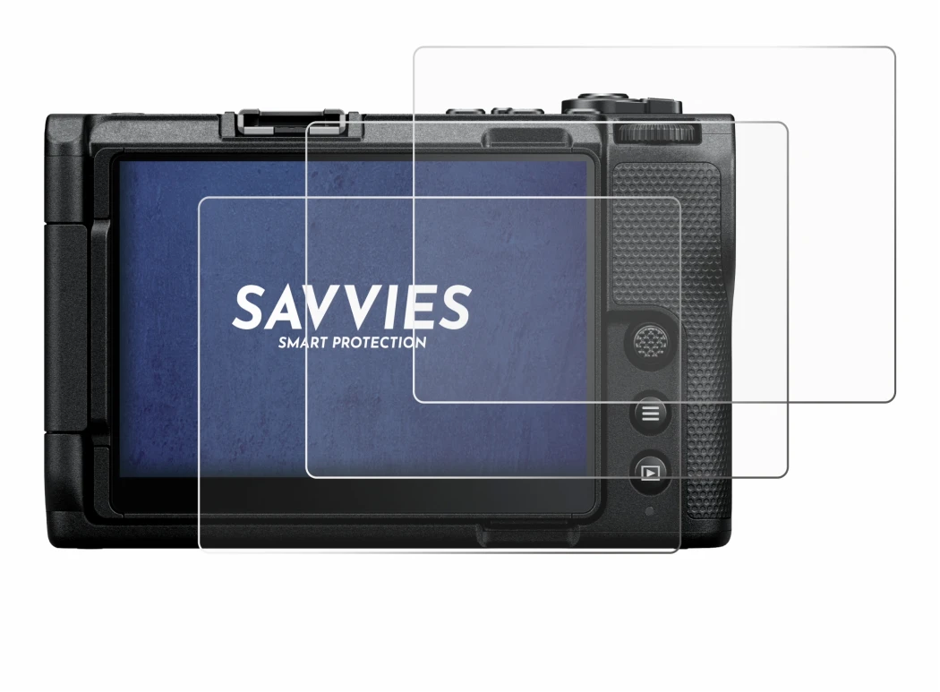 Image de l'appareil Nikon ZR avec une grande variété de protections d'écran.