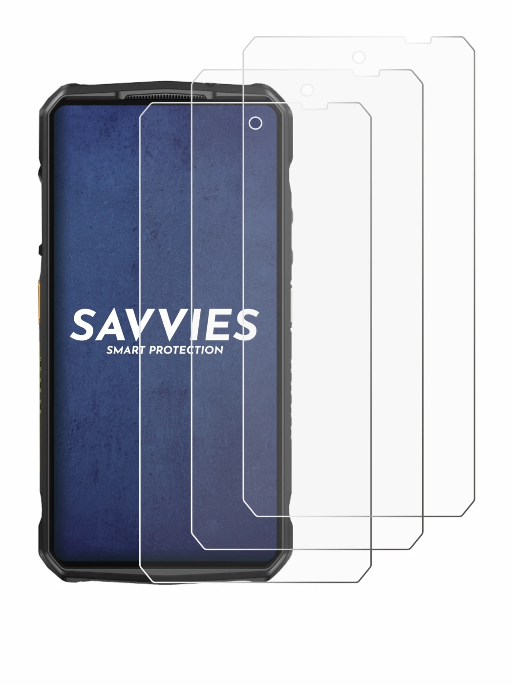 Image de l'appareil Ulefone 29 pro avec une grande variété de protections d'écran.