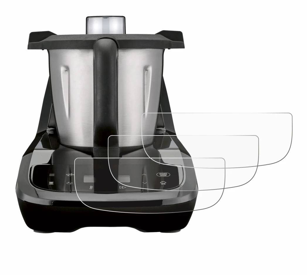 Image de l'appareil SilverCrest Monsieur Cuisine compact avec une grande variété de protections d'écran.