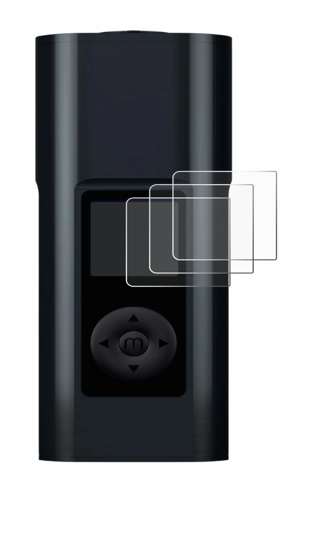 Image de l'appareil Arizer Solo 3 V2 avec une grande variété de protections d'écran.