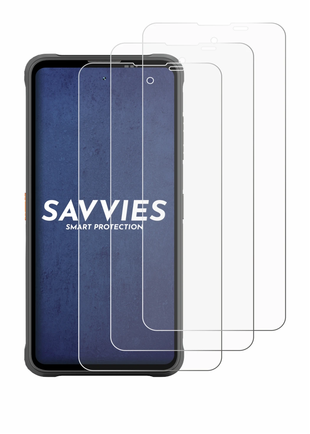 Image de l'appareil Blackview Fort 5 avec une grande variété de protections d'écran.