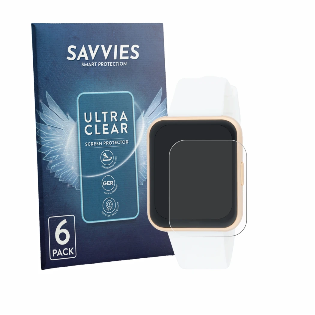 Face avant d’un emballage produit avec le logo de la marque Savvies. À côté, l’appareil Liu Jo Voice Slim 2.0 SWLJ201 est repr