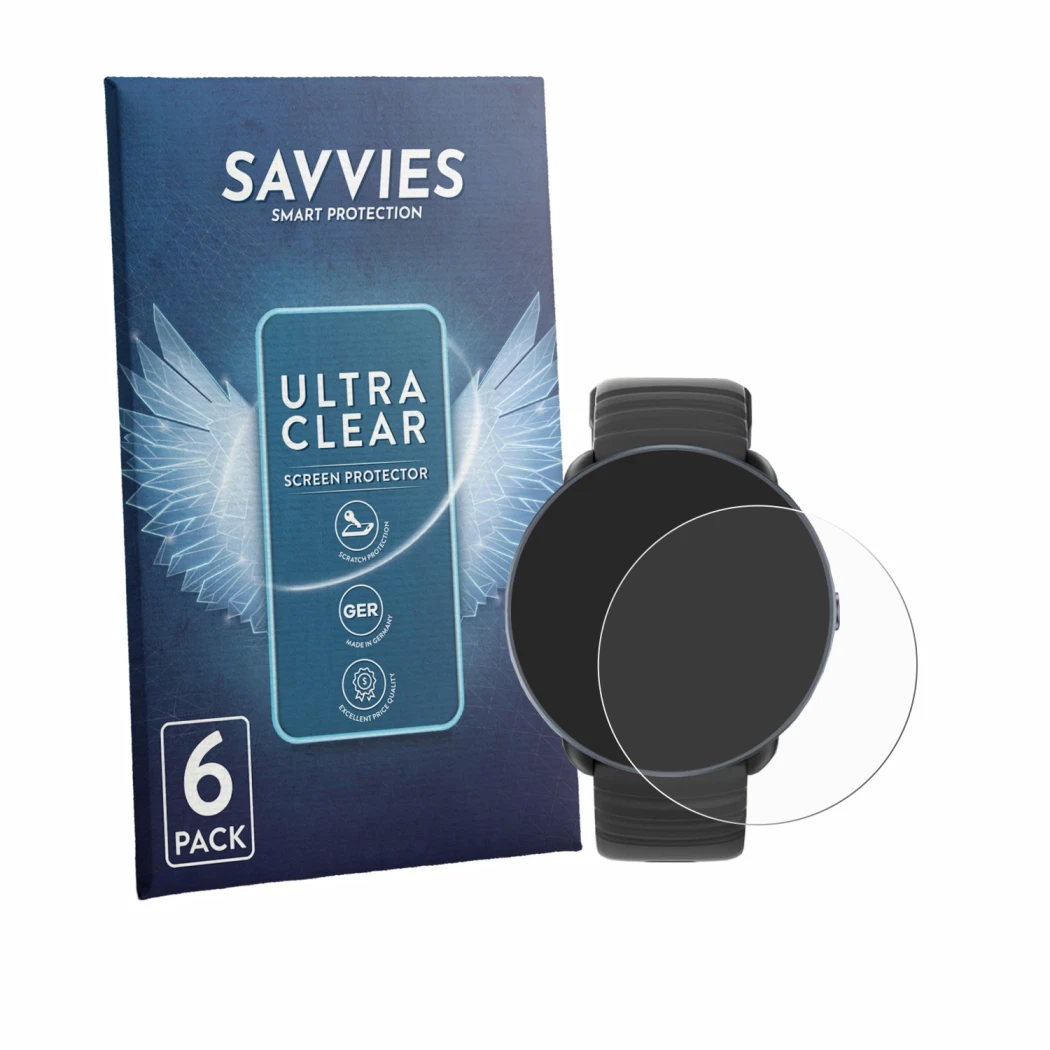 Face avant d’un emballage produit avec le logo de la marque Savvies. À côté, l’appareil Parsonver PSSW9 est représenté avec la