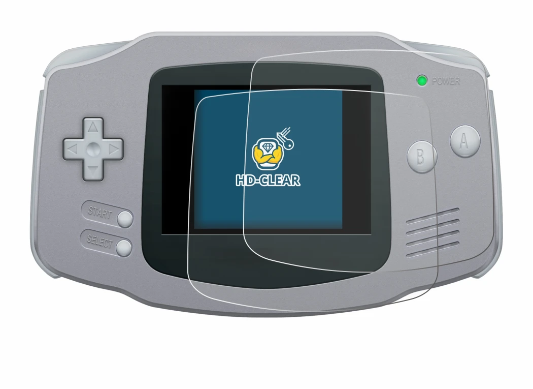 Image de l'appareil Nintendo Gameboy Advance GBA avec une grande variété de protections d'écran.