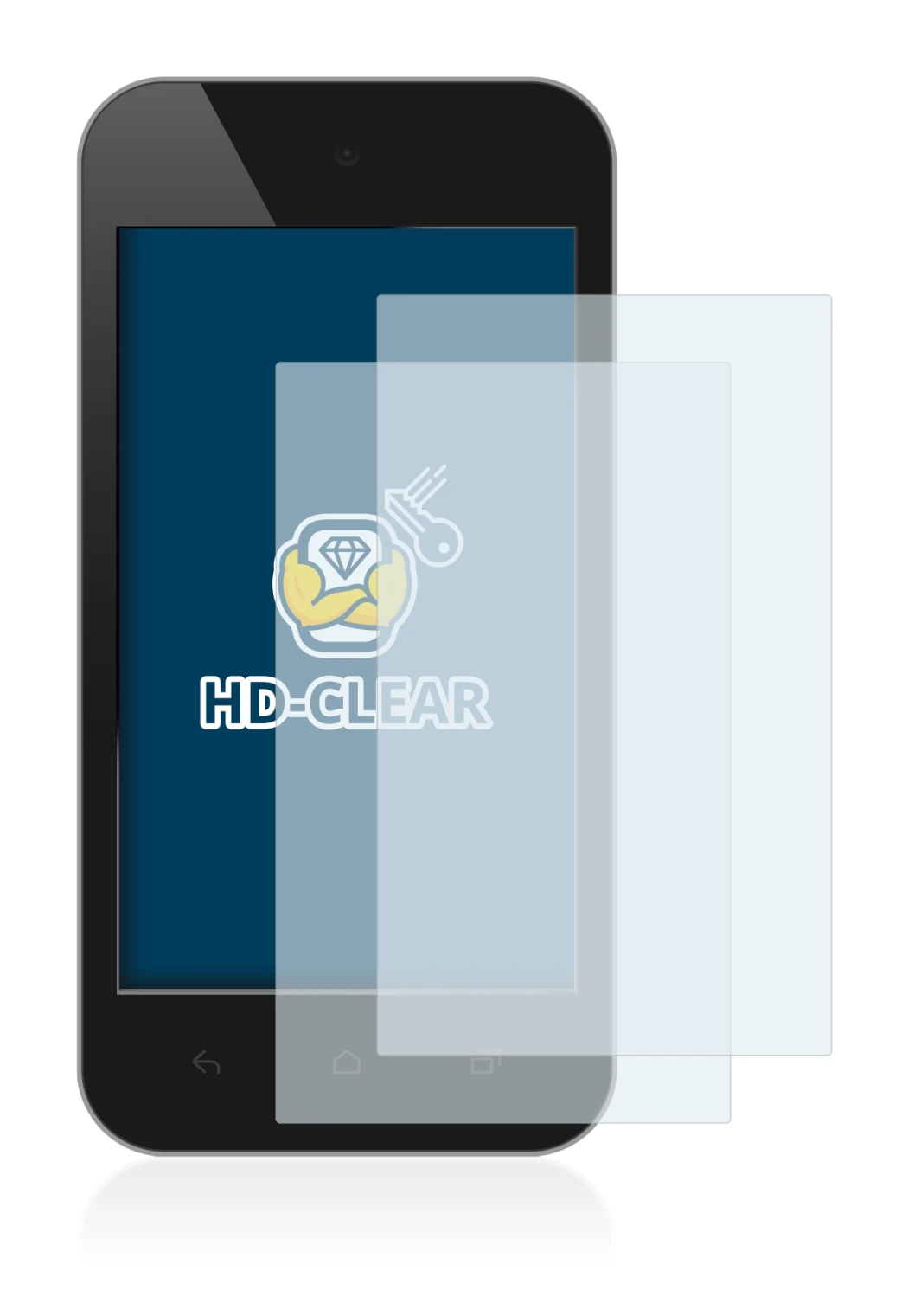 Image de l'appareil avec une grande variété de protections d'écran.