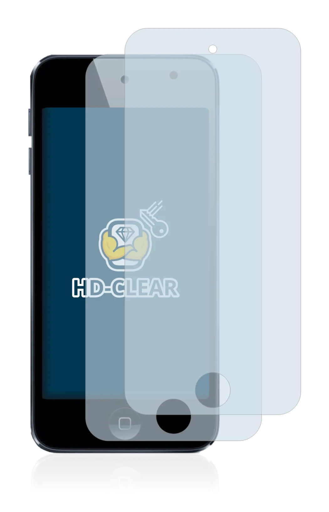 Image de l'appareil Apple iPod Touch (5ème Gen.) avec une grande variété de protections d'écran.