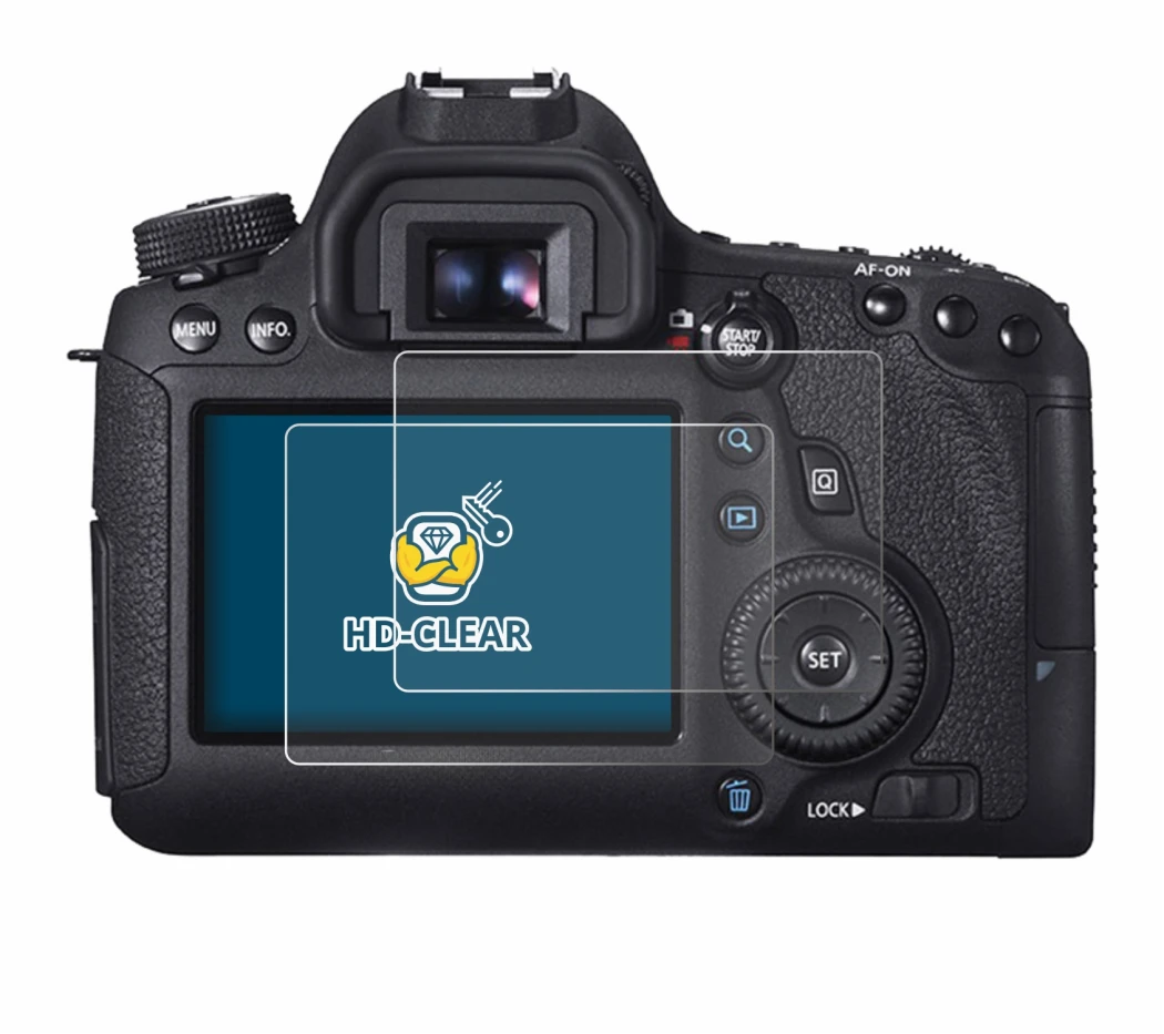 Image de l'appareil Canon EOS 6D avec une grande variété de protections d'écran.
