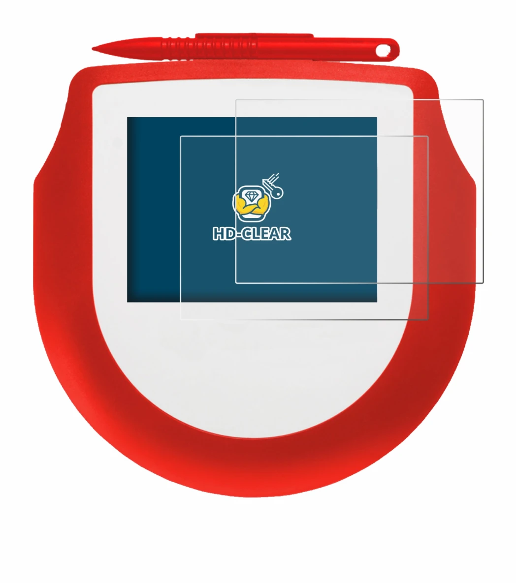 Image de l'appareil Signotec Signature Pad Omega avec une grande variété de protections d'écran.