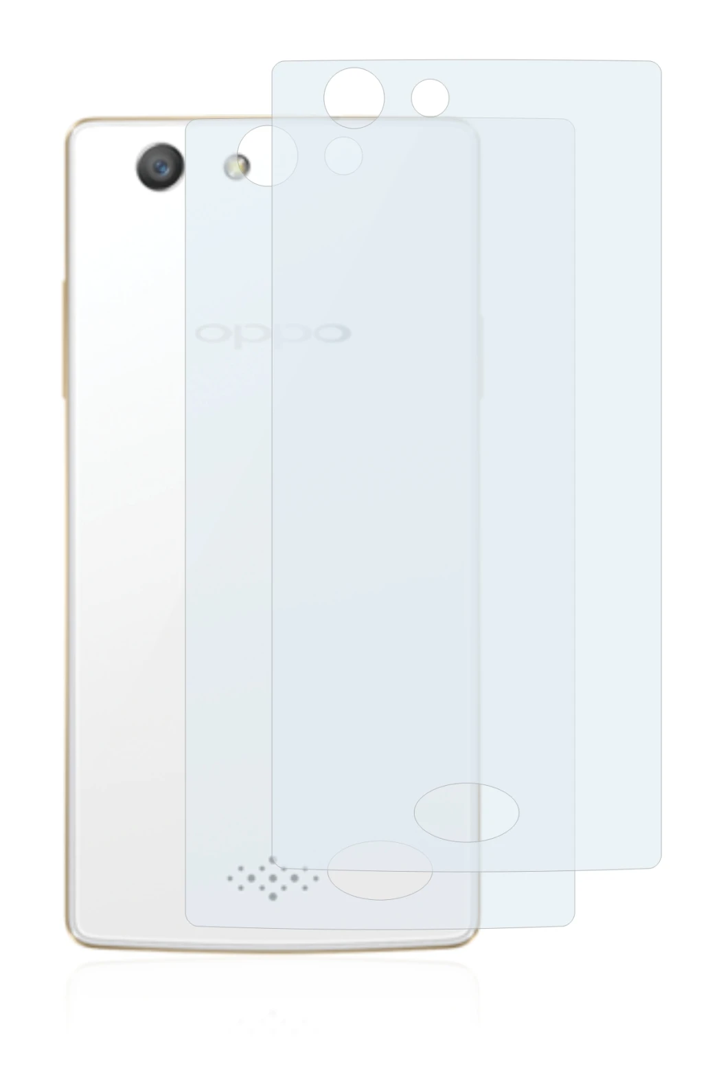 Image de l'appareil Oppo A31 2015 (Dos) avec une grande variété de protections d'écran.