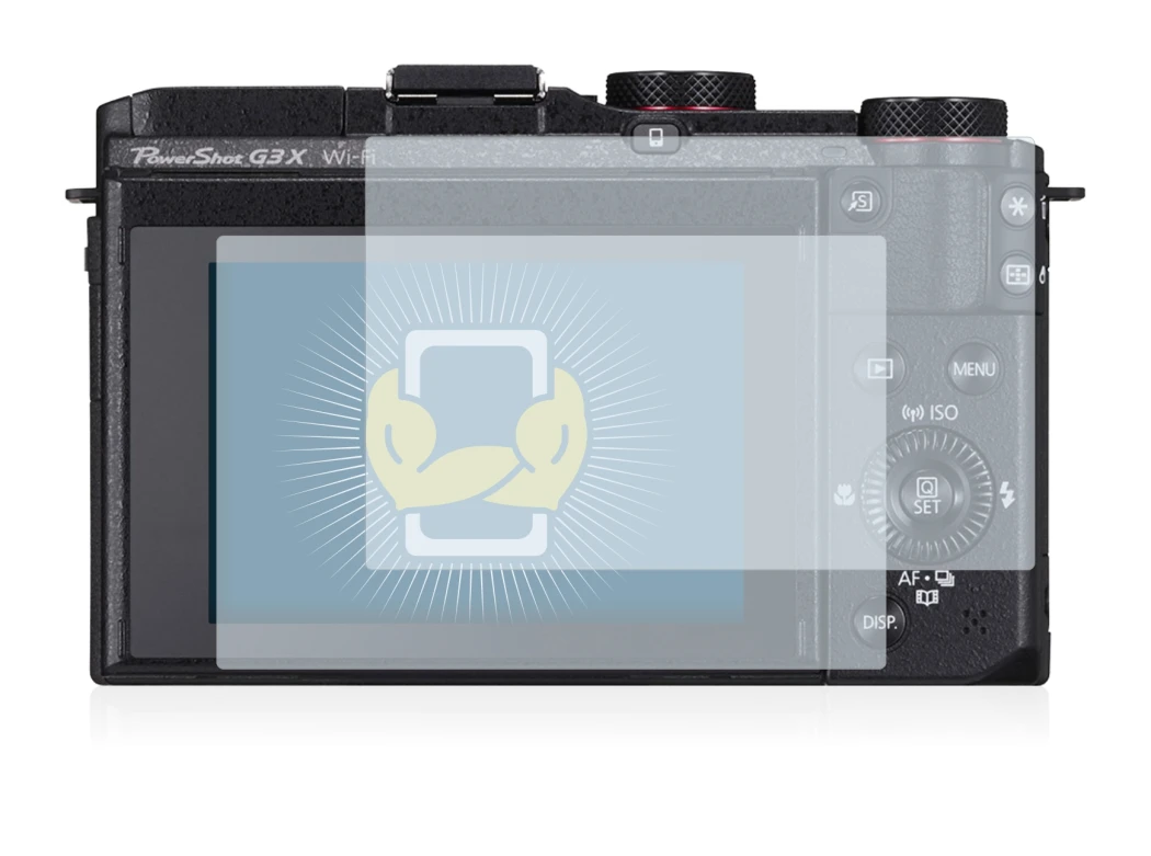 Image de l'appareil Canon PowerShot G3 X avec une grande variété de protections d'écran.