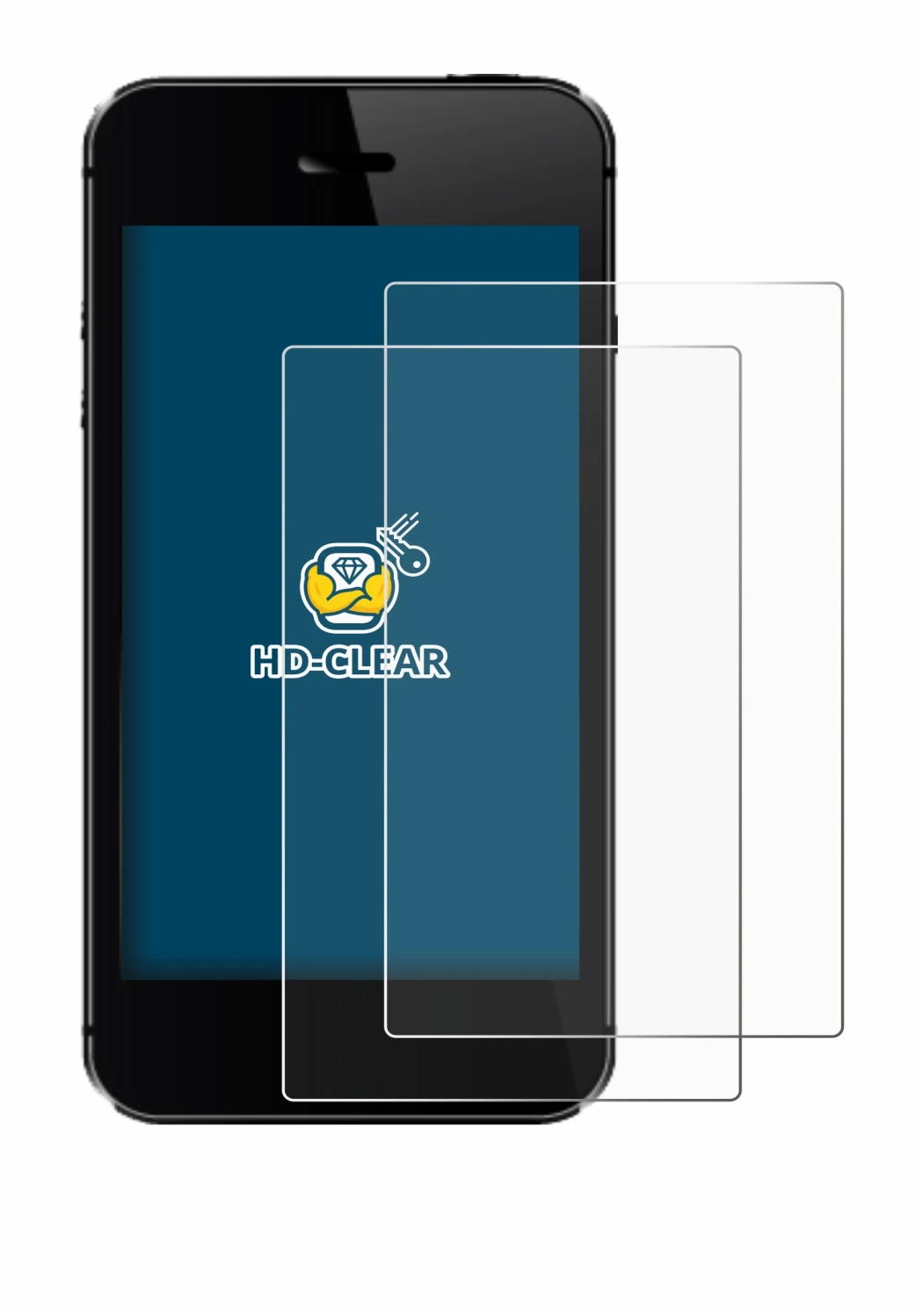 Image de l'appareil avec une grande variété de protections d'écran.