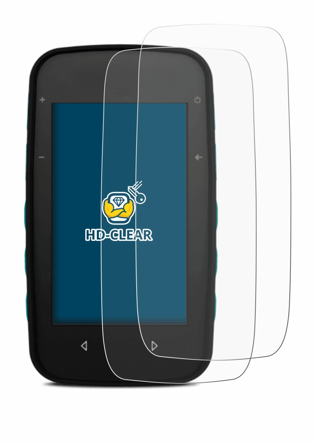 Image de l'appareil CompeGPS TwoNav Cross avec une grande variété de protections d'écran.