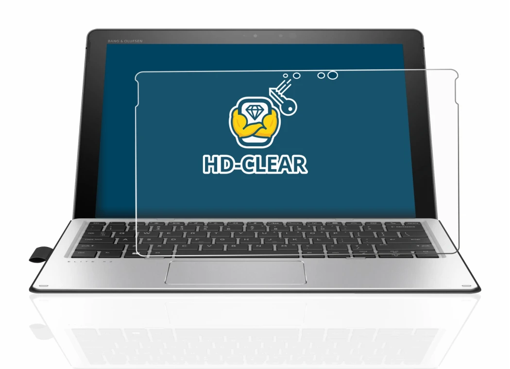 Image de l'appareil HP Elite x2 1012 G2 avec une grande variété de protections d'écran.