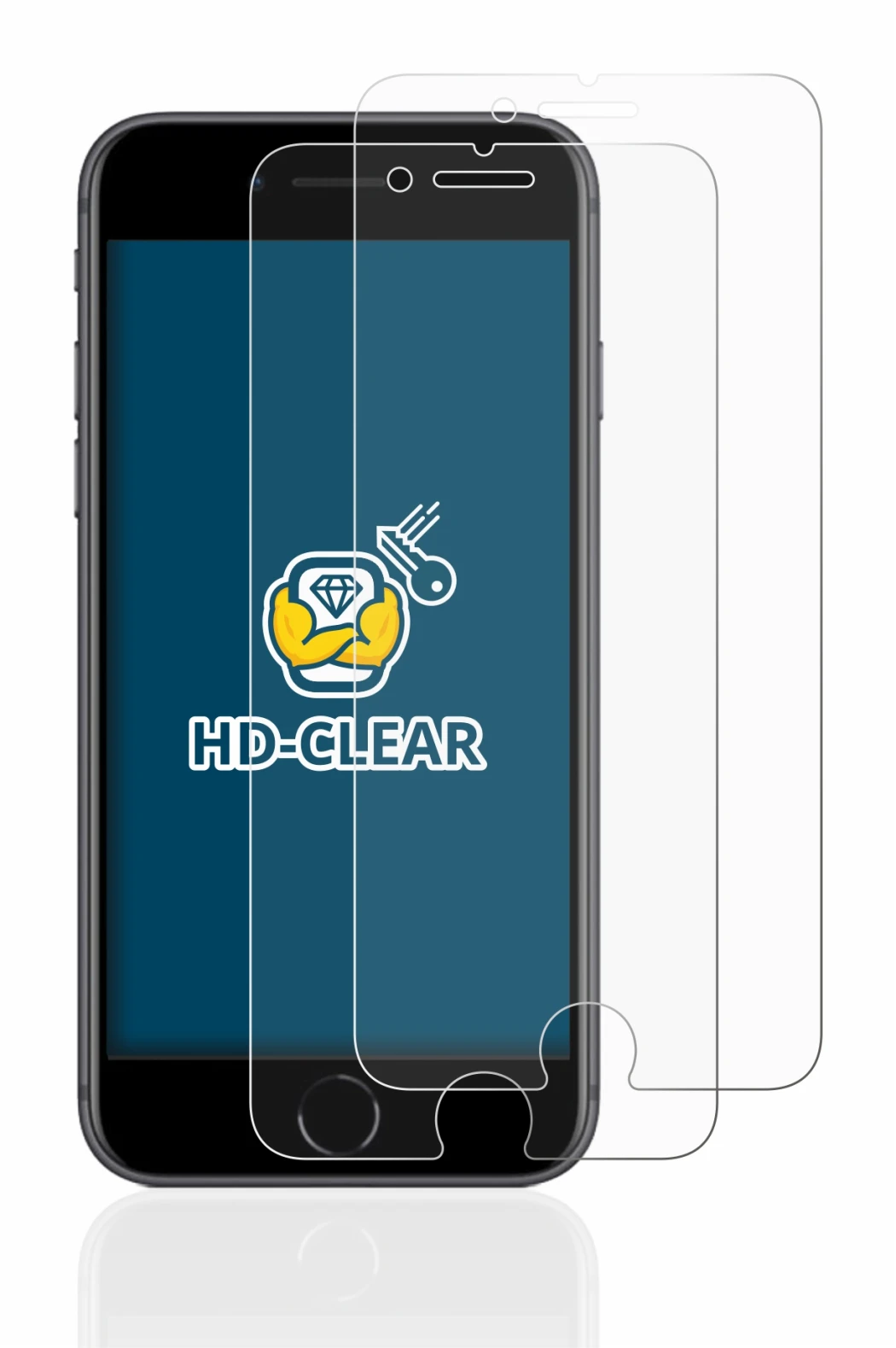 Image de l'appareil Apple iPhone 8 avec une grande variété de protections d'écran.