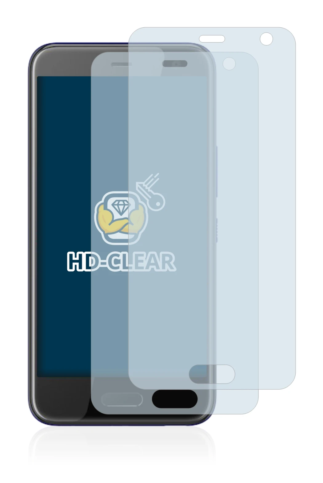Image de l'appareil HTC U11 Life avec une grande variété de protections d'écran.