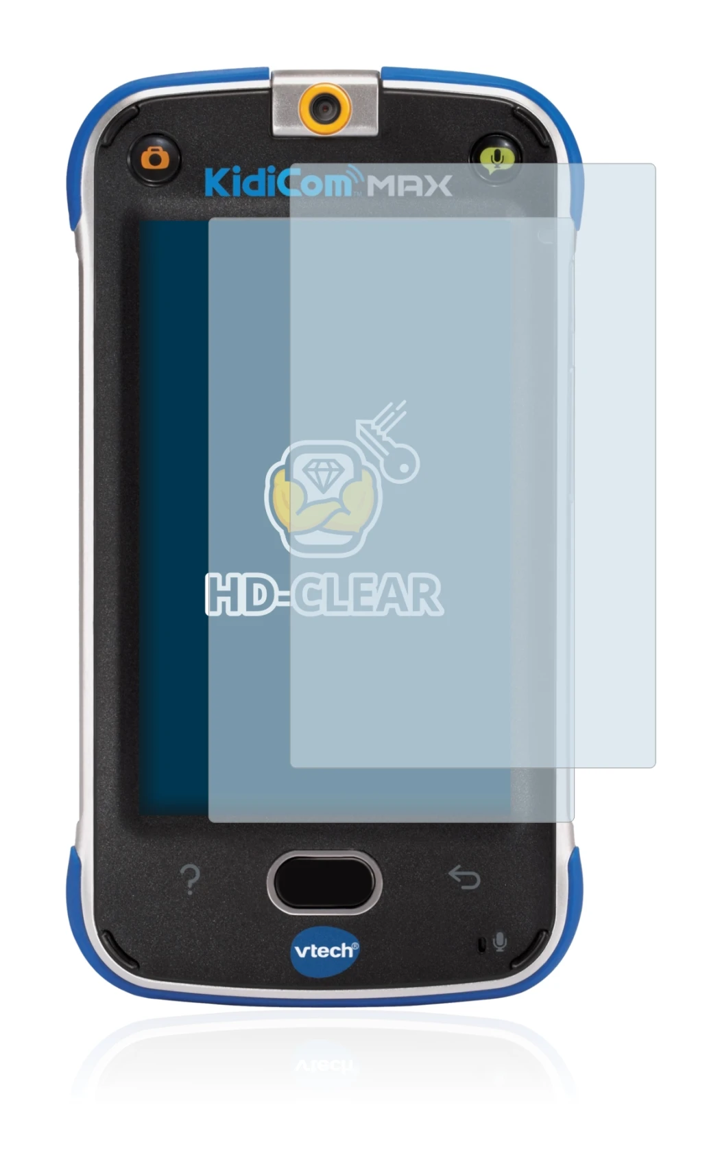 Image de l'appareil Vtech Kidicom Max avec une grande variété de protections d'écran.