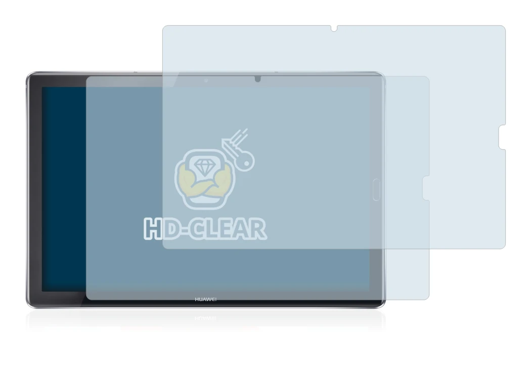 Image de l'appareil Huawei MediaPad M5 10.8 avec une grande variété de protections d'écran.