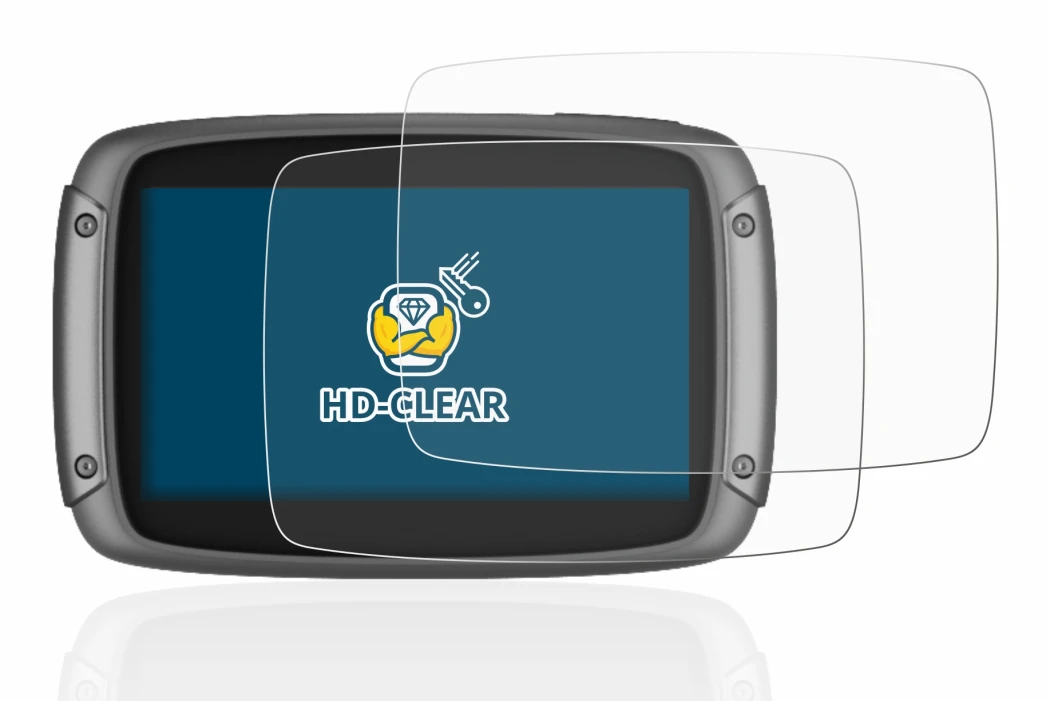 Image de l'appareil TomTom Rider 550 avec une grande variété de protections d'écran.