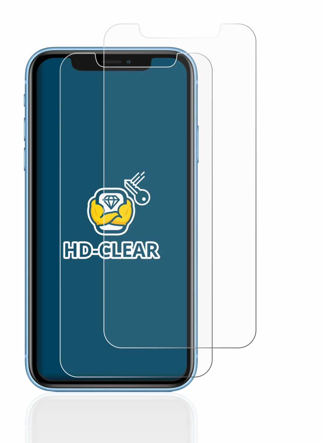 Image de l'appareil Apple iPhone XR avec une grande variété de protections d'écran.