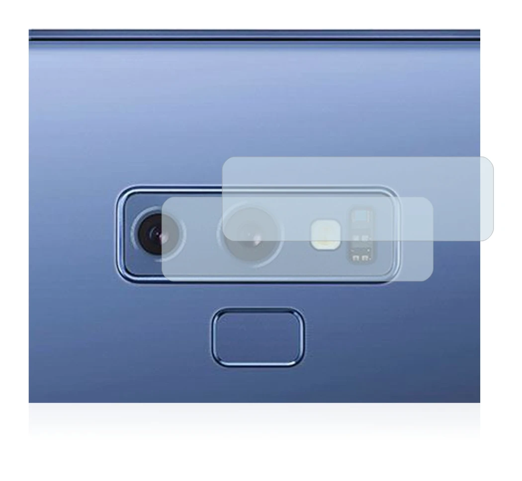 Image de l'appareil Samsung Galaxy Note 9 (Caméra UNIQUEMENT) avec une grande variété de protections d'écran.