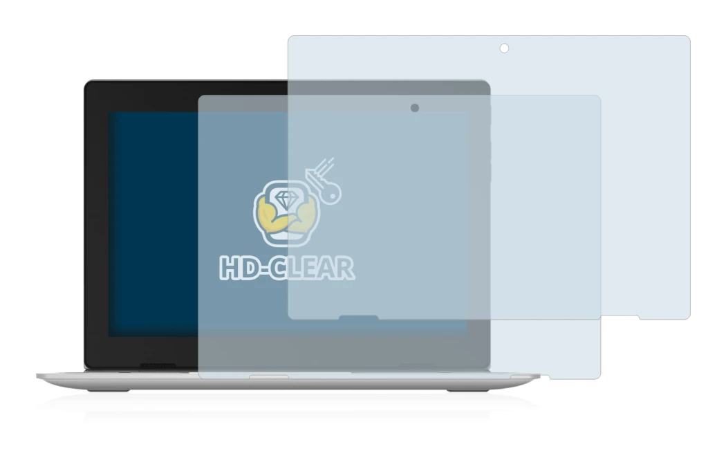 Image de l'appareil Lenovo IdeaPad D330 avec une grande variété de protections d'écran.