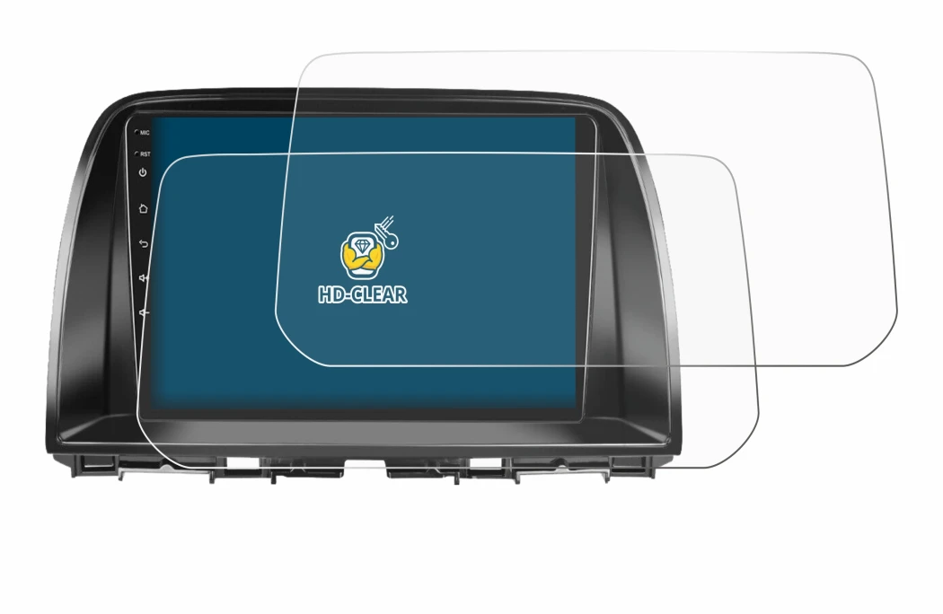 Image de l'appareil Mazda CX-5 2017 Infotainment System avec une grande variété de protections d'écran.