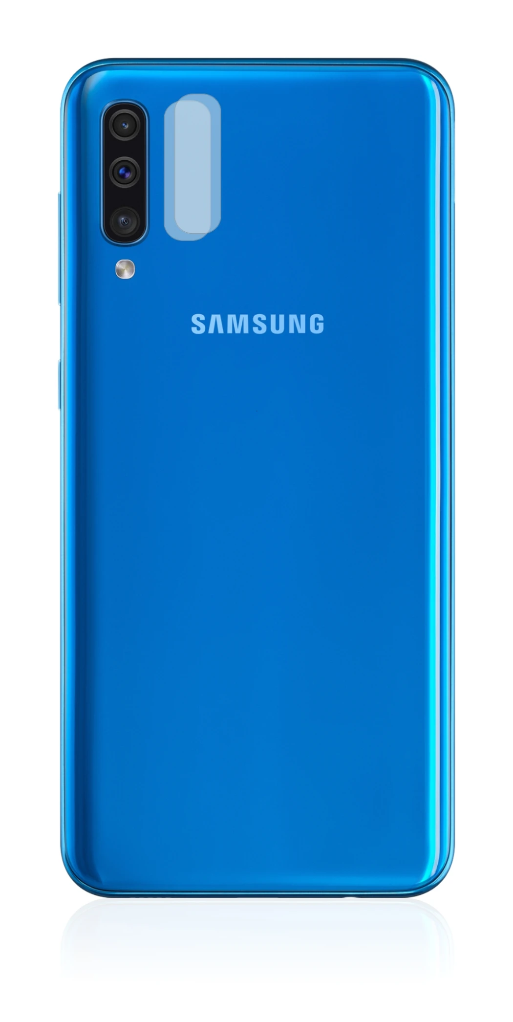 Image de l'appareil Samsung Galaxy A50 (Caméra UNIQUEMENT) avec une grande variété de protections d'écran.