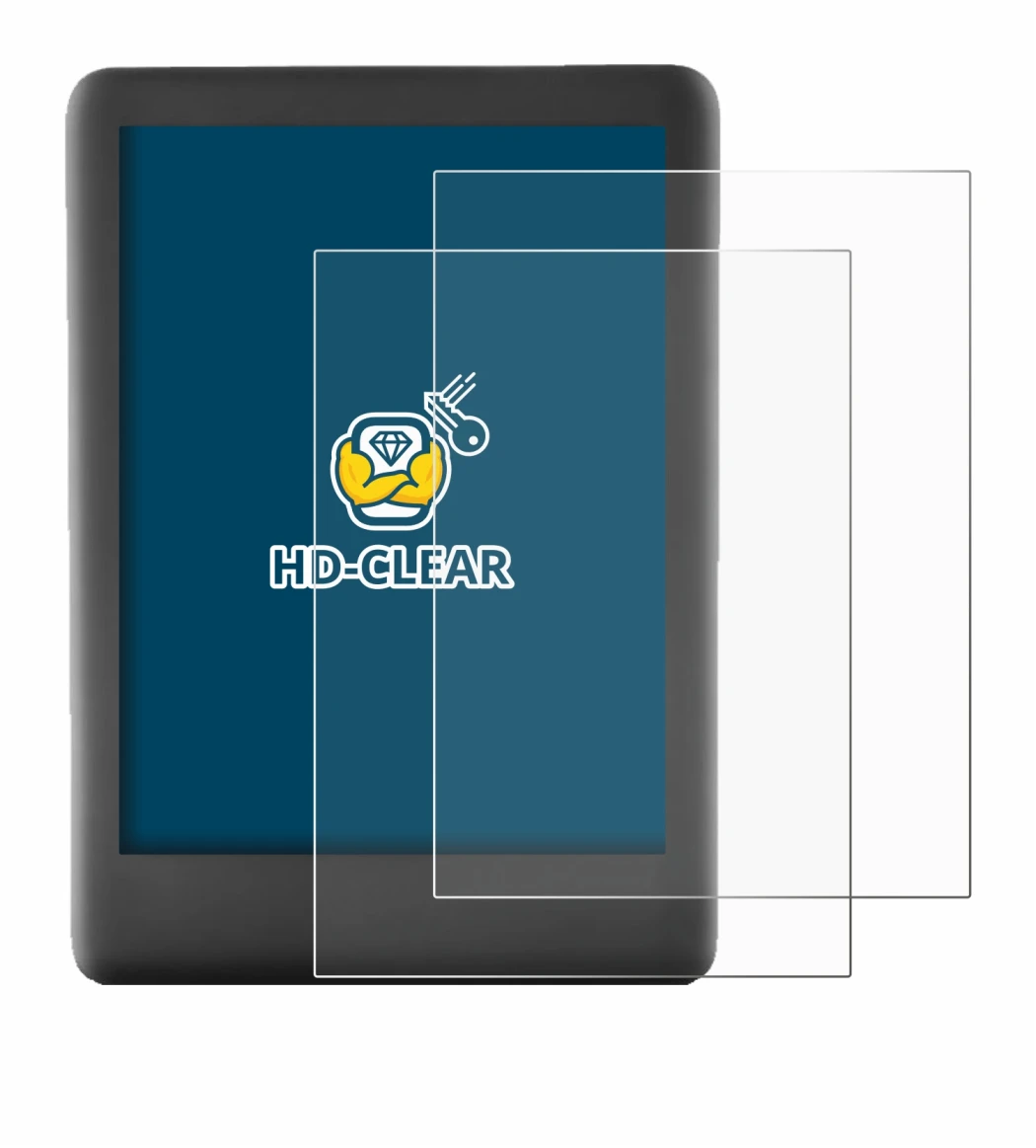 Image de l'appareil Amazon Kindle 2019 (10ème Gen.) avec une grande variété de protections d'écran.