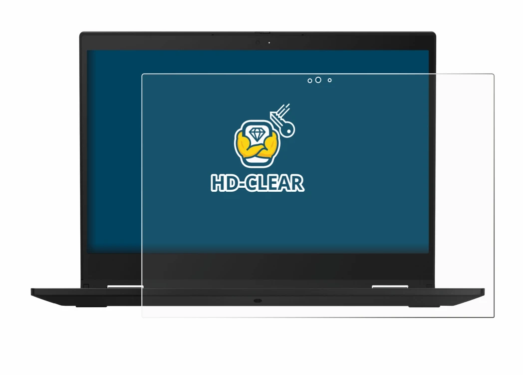 Image de l'appareil Lenovo ThinkPad X390 Yoga avec une grande variété de protections d'écran.