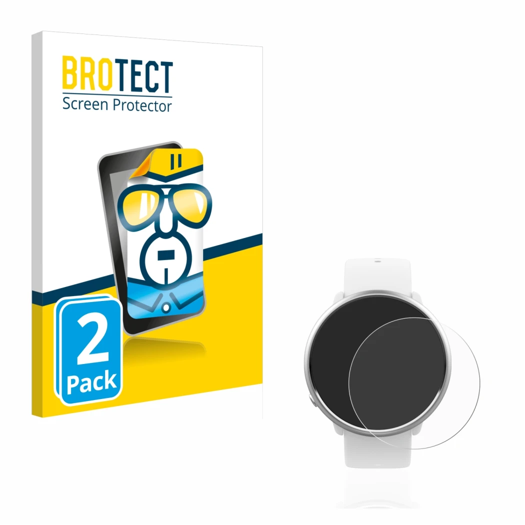Face avant d’un emballage produit avec le logo de la marque BROTECT. À côté, l’appareil Polar Ignite est représenté avec la pr