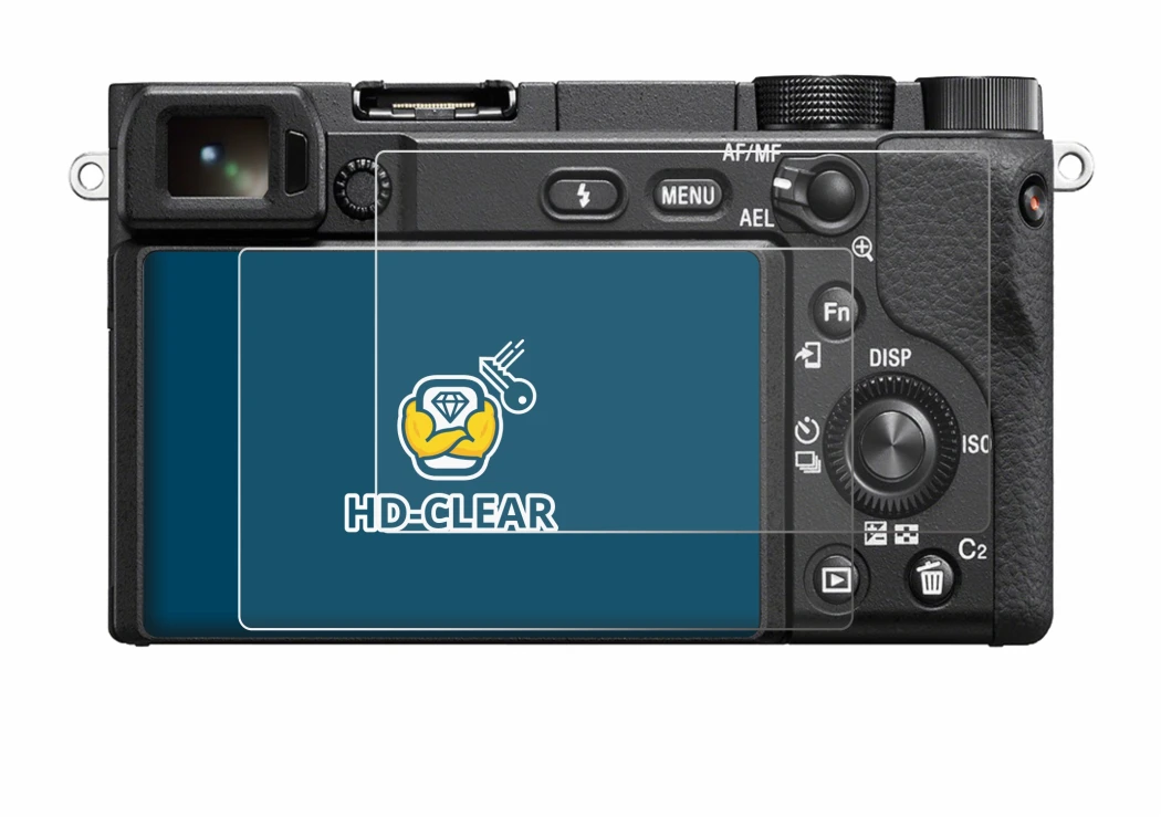 Image de l'appareil Sony Alpha 6100 avec une grande variété de protections d'écran.