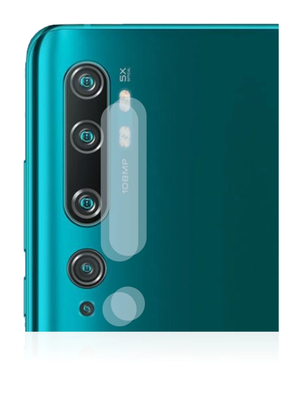 Image de l'appareil Xiaomi Mi Note 10 Pro (Caméra UNIQUEMENT) avec une grande variété de protections d'écran.