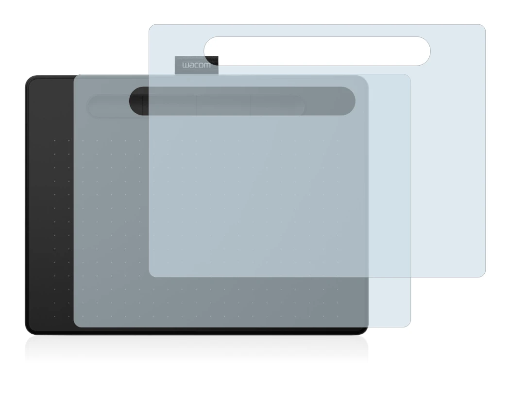 Image de l'appareil Wacom Intuos M avec une grande variété de protections d'écran.