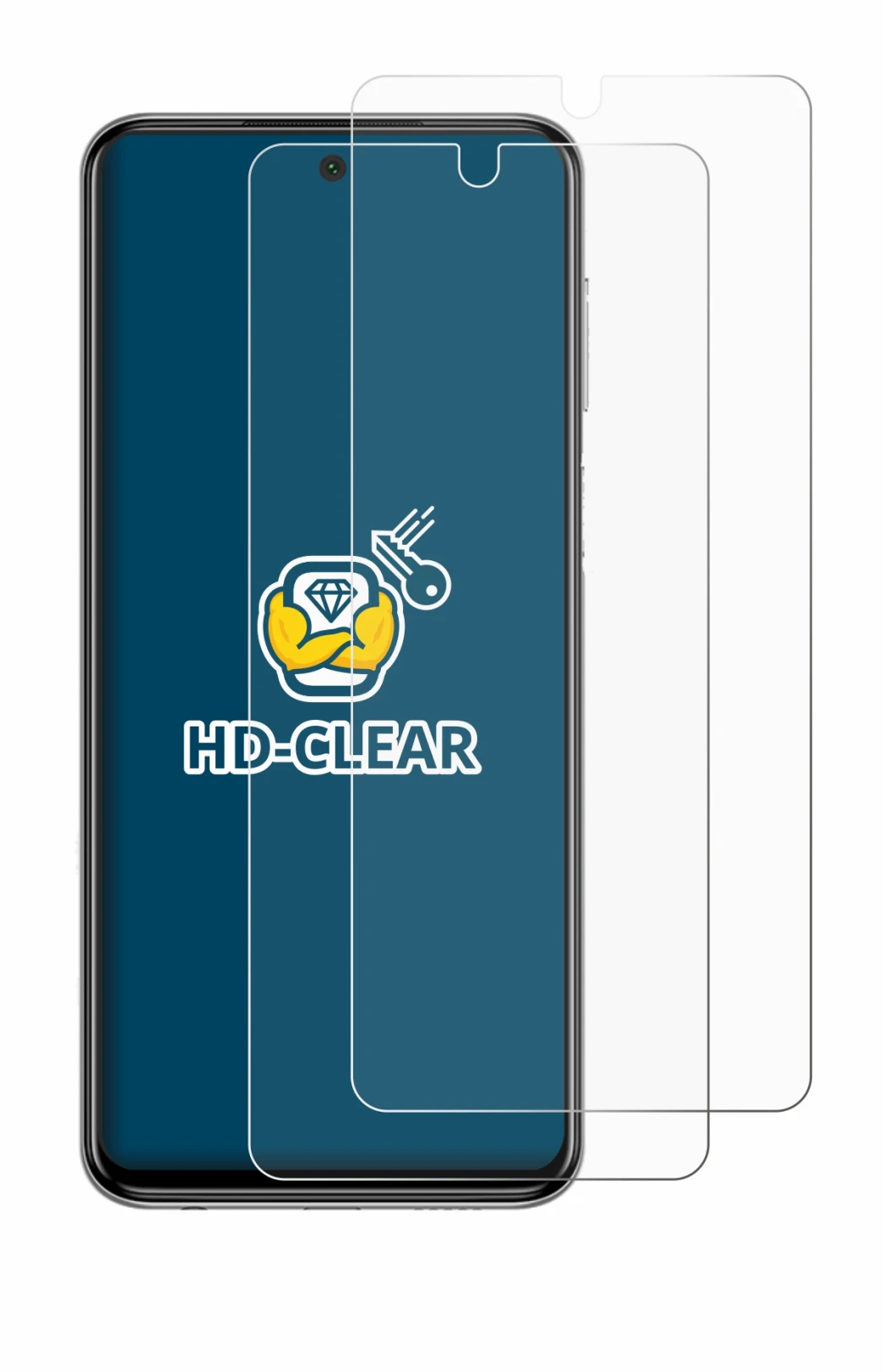 Image de l'appareil Xiaomi Redmi Note 9 Pro avec une grande variété de protections d'écran.