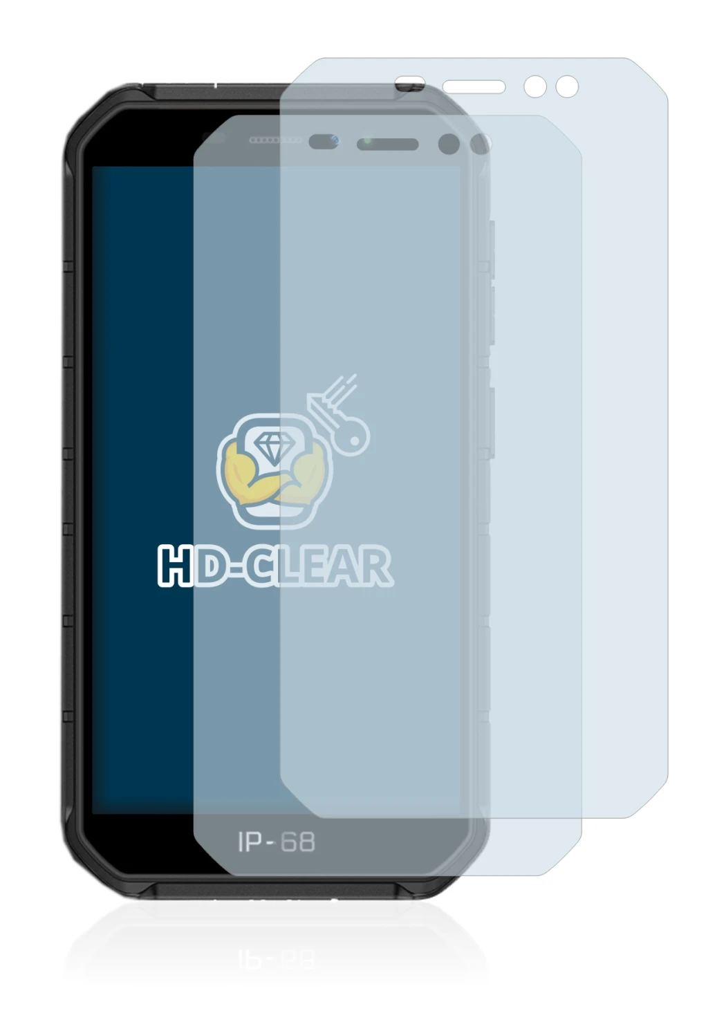 Image de l'appareil Ulefone Armor X7 avec une grande variété de protections d'écran.