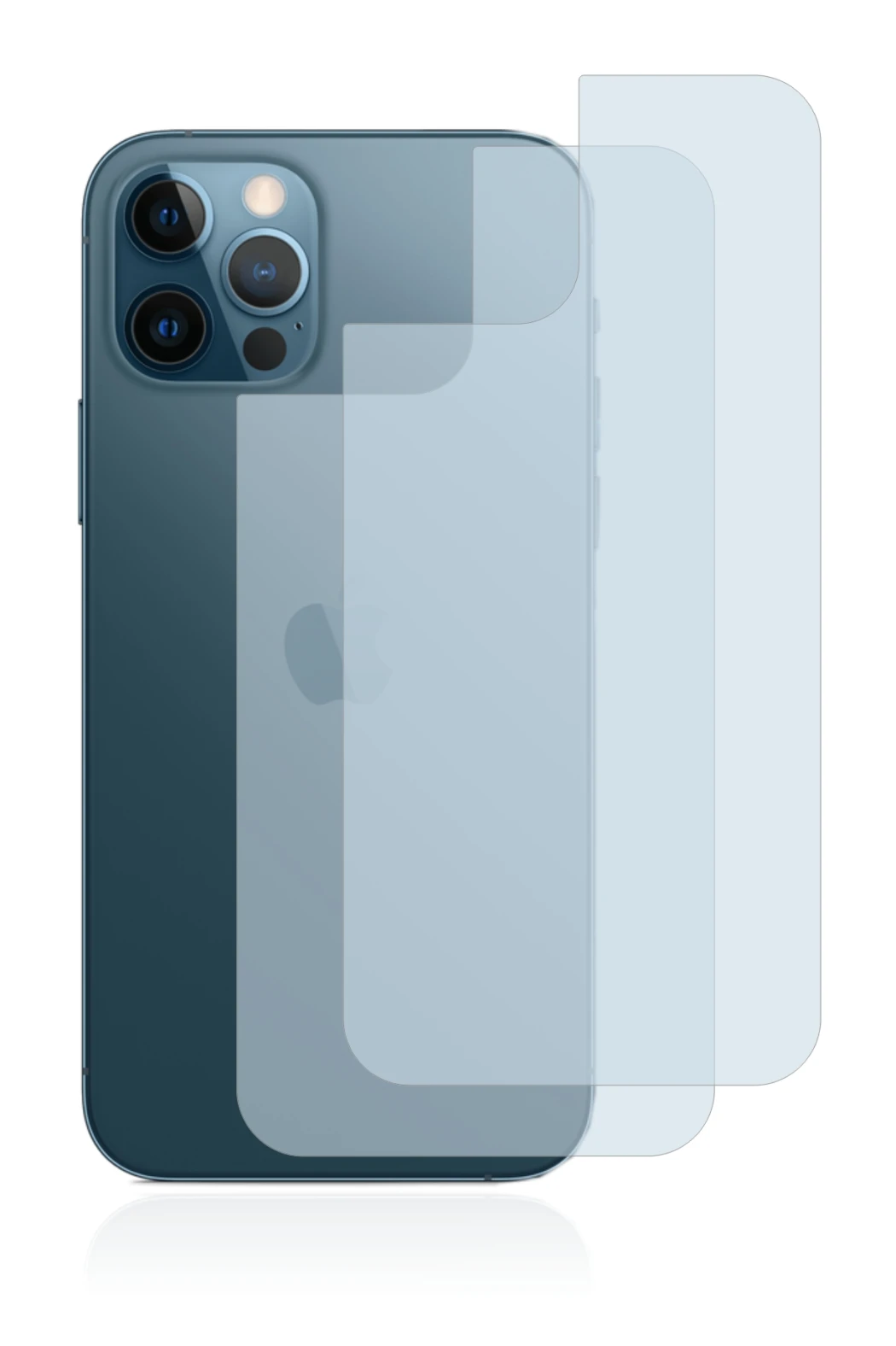 Image de l'appareil Apple iPhone 12 Pro (Arrière) avec une grande variété de protections d'écran.