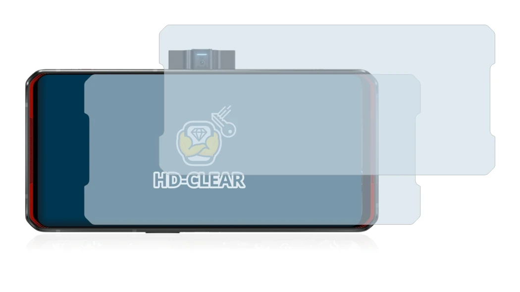 Image de l'appareil Lenovo Legion Duel avec une grande variété de protections d'écran.