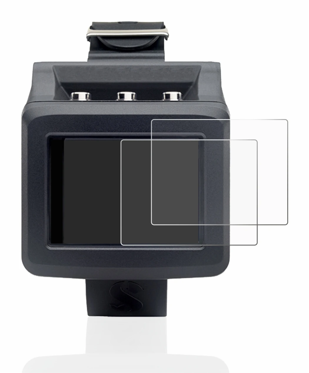 Image de l'appareil Uwatec Galileo G2 avec une grande variété de protections d'écran.