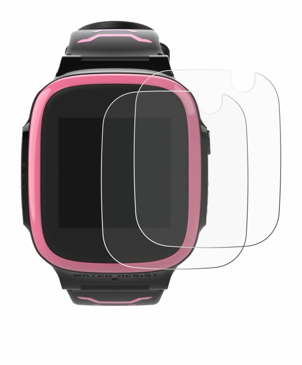 Image de l'appareil Xplora X5 Play avec une grande variété de protections d'écran.